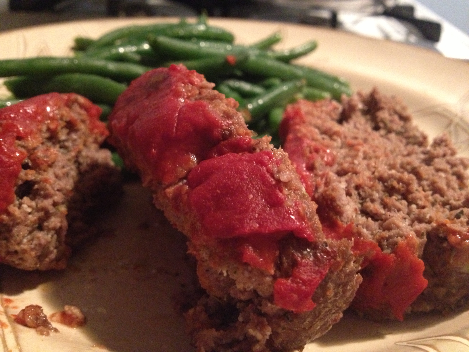 This meatloaf's flavor is enhanced with beef bouillon and a brown sugar glaze  with a hint of lemon juice.. Easy Meatloaf. shredded bread, onion, egg,  bouillon, 3 tablespoons lemon juice, and 1/3 cup of the ketchup mixture until well  mixed.